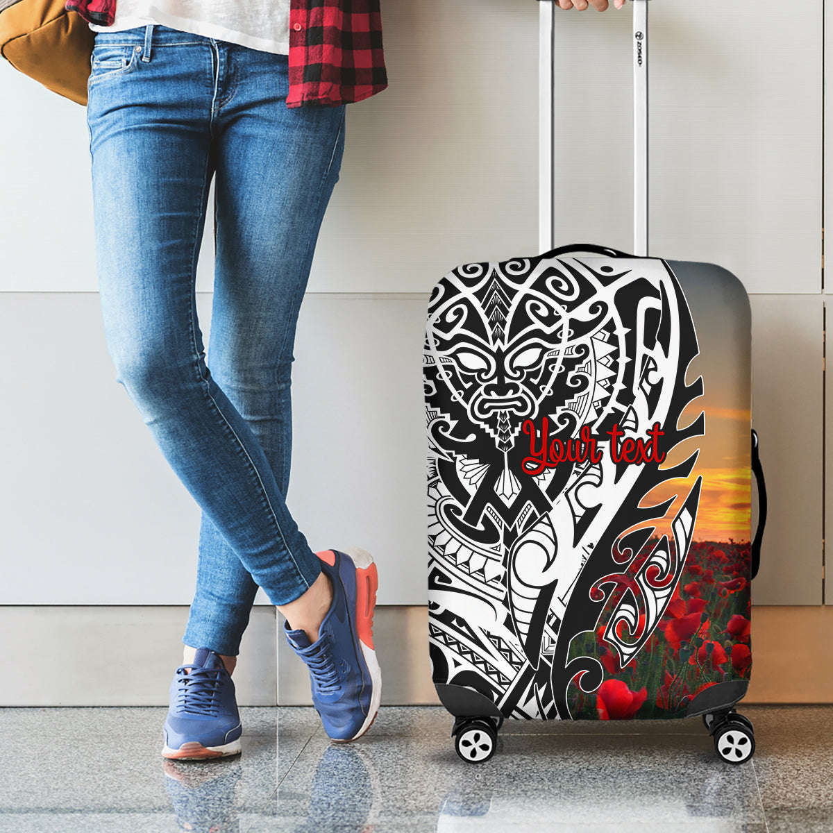 Personalised New Zealand Waitangi and ANZAC day Luggage Cover