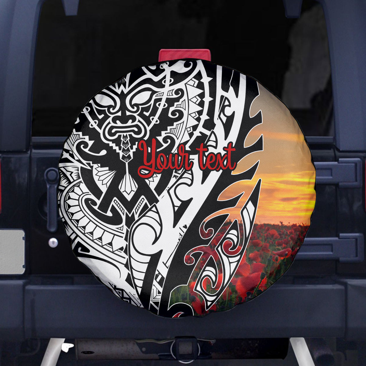 Personalised New Zealand Waitangi and ANZAC day Spare Tire Cover LT9 - Polynesian Pride