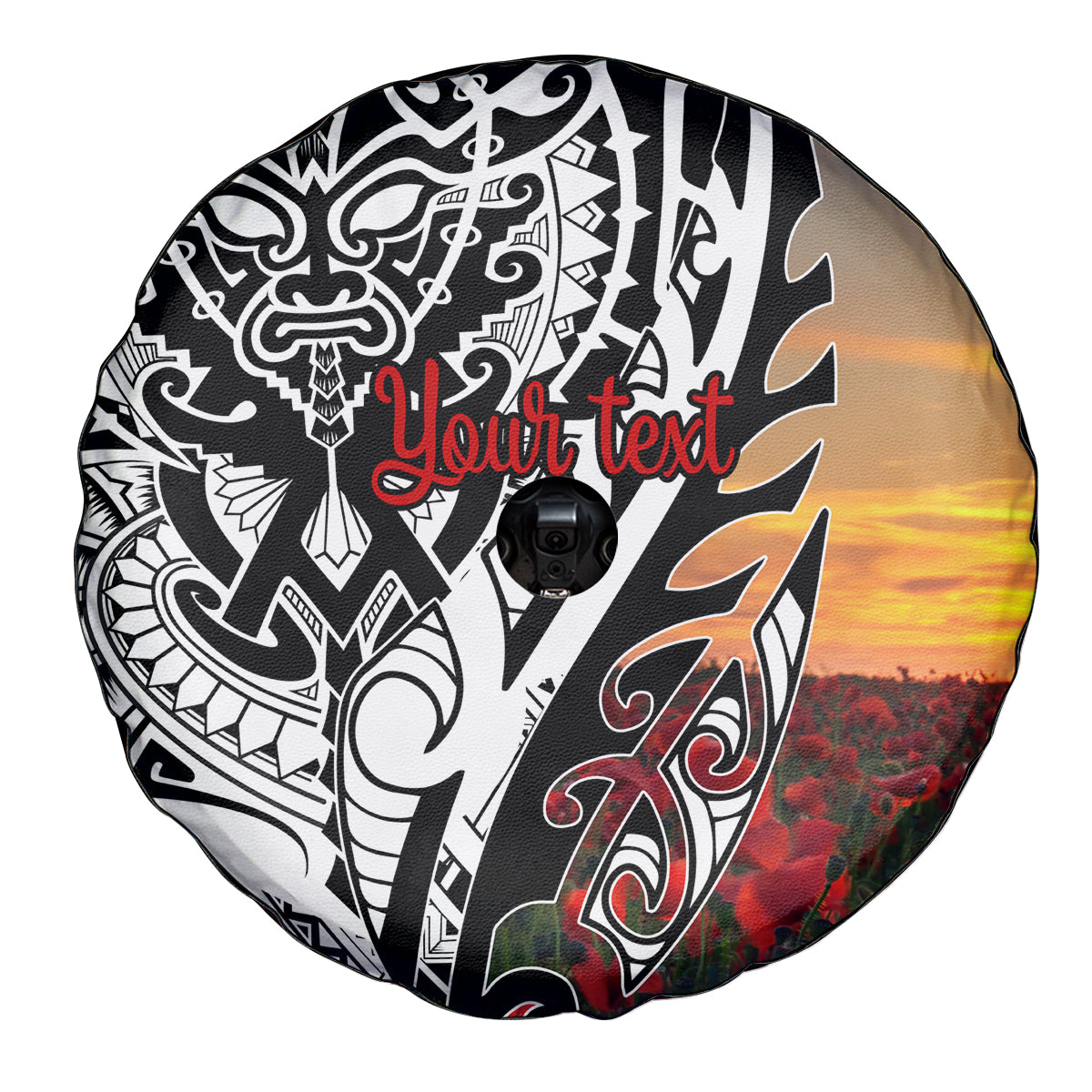 Personalised New Zealand Waitangi and ANZAC day Spare Tire Cover LT9 - Polynesian Pride