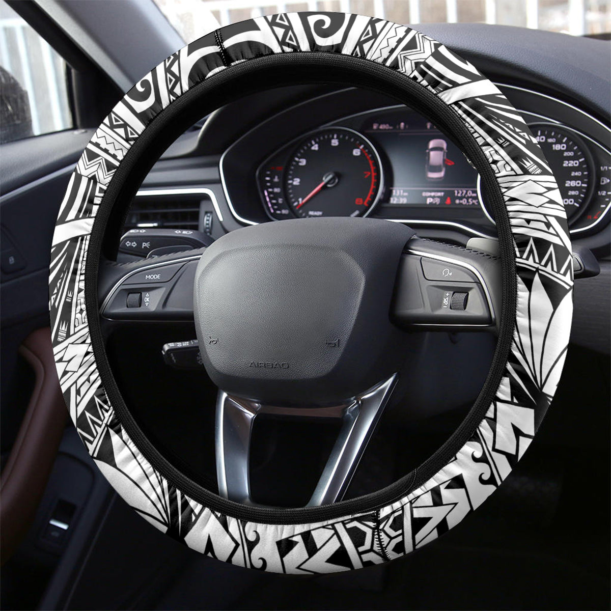 Personalised New Zealand Waitangi and ANZAC day Steering Wheel Cover LT9 - Polynesian Pride