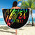 Personalised New Zealand Wellington Pride Beach Blanket Maori Fern with Pride Flag 2024