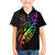 Personalised New Zealand Wellington Pride Family Matching Puletasi and Hawaiian Shirt Maori Fern with Pride Flag 2024 LT9 Son's Shirt Black - Polynesian Pride