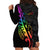 Personalised New Zealand Wellington Pride Hoodie Dress Maori Fern with Pride Flag 2024 LT9 - Polynesian Pride