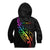 Personalised New Zealand Wellington Pride Kid Hoodie Maori Fern with Pride Flag 2024 LT9 - Polynesian Pride