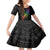 Personalised New Zealand Wellington Pride Kid Short Sleeve Dress Maori Fern with Pride Flag 2024 LT9 KID Black - Polynesian Pride