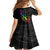 Personalised New Zealand Wellington Pride Kid Short Sleeve Dress Maori Fern with Pride Flag 2024 LT9 - Polynesian Pride