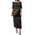 Personalised New Zealand Wellington Pride Puletasi Maori Fern with Pride Flag 2024 LT9 Long Dress Black - Polynesian Pride