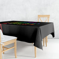 Personalised New Zealand Wellington Pride Tablecloth Maori Fern with Pride Flag 2024 LT9 - Polynesian Pride