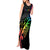 Personalised New Zealand Wellington Pride Tank Maxi Dress Maori Fern with Pride Flag 2024 LT9 - Polynesian Pride