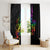 Personalised New Zealand Wellington Pride Window Curtain Maori Fern with Pride Flag 2024