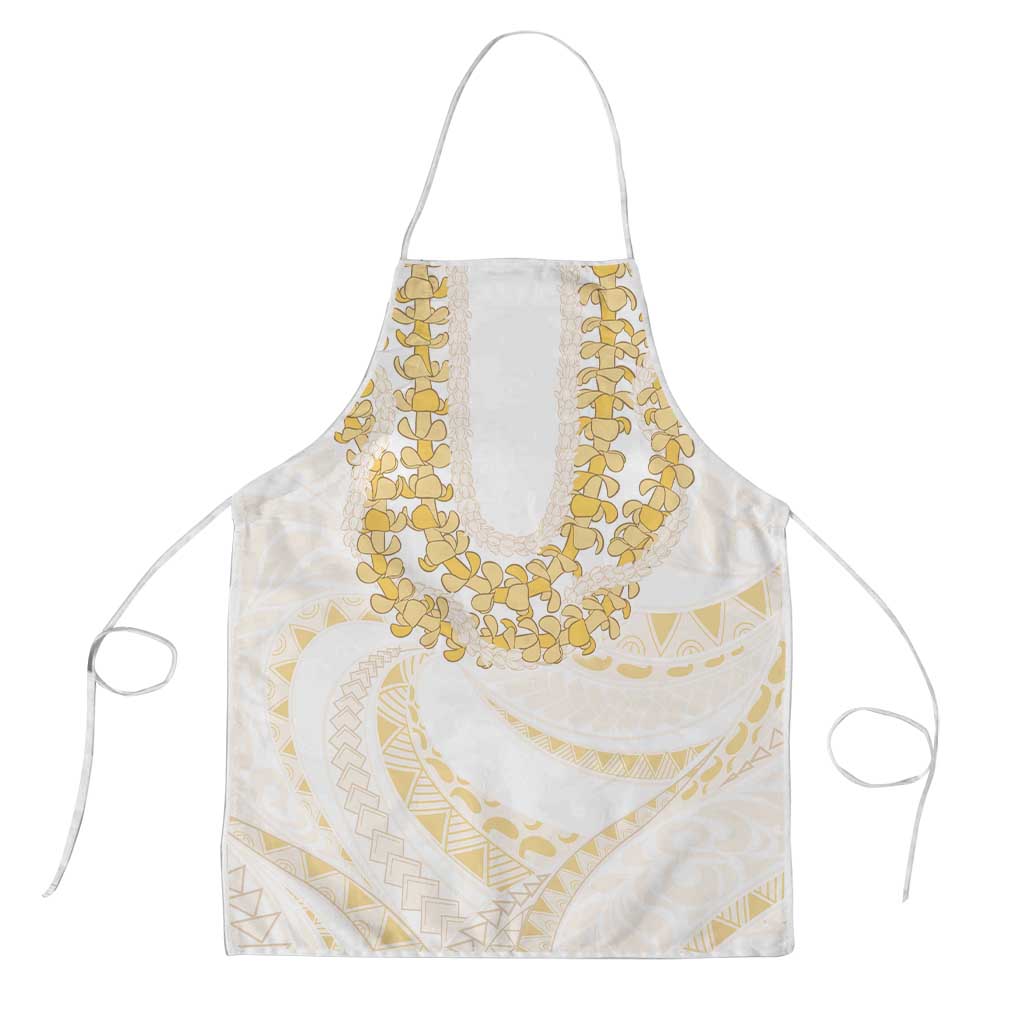 Aloha Lei Onaona Apron Beige Hawaiian Tribal Pattern LT9 Beige - Polynesian Pride