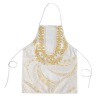Aloha Lei Onaona Apron Beige Hawaiian Tribal Pattern LT9 Beige - Polynesian Pride