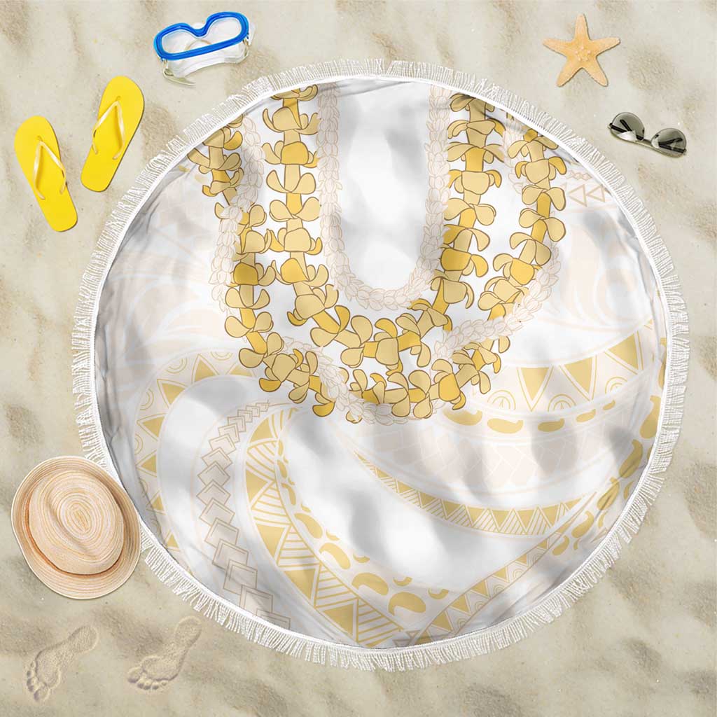 Aloha Lei Onaona Beach Blanket Beige Hawaiian Tribal Pattern LT9 One Size 150cm Beige - Polynesian Pride