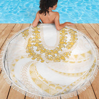 Aloha Lei Onaona Beach Blanket Beige Hawaiian Tribal Pattern LT9 - Polynesian Pride