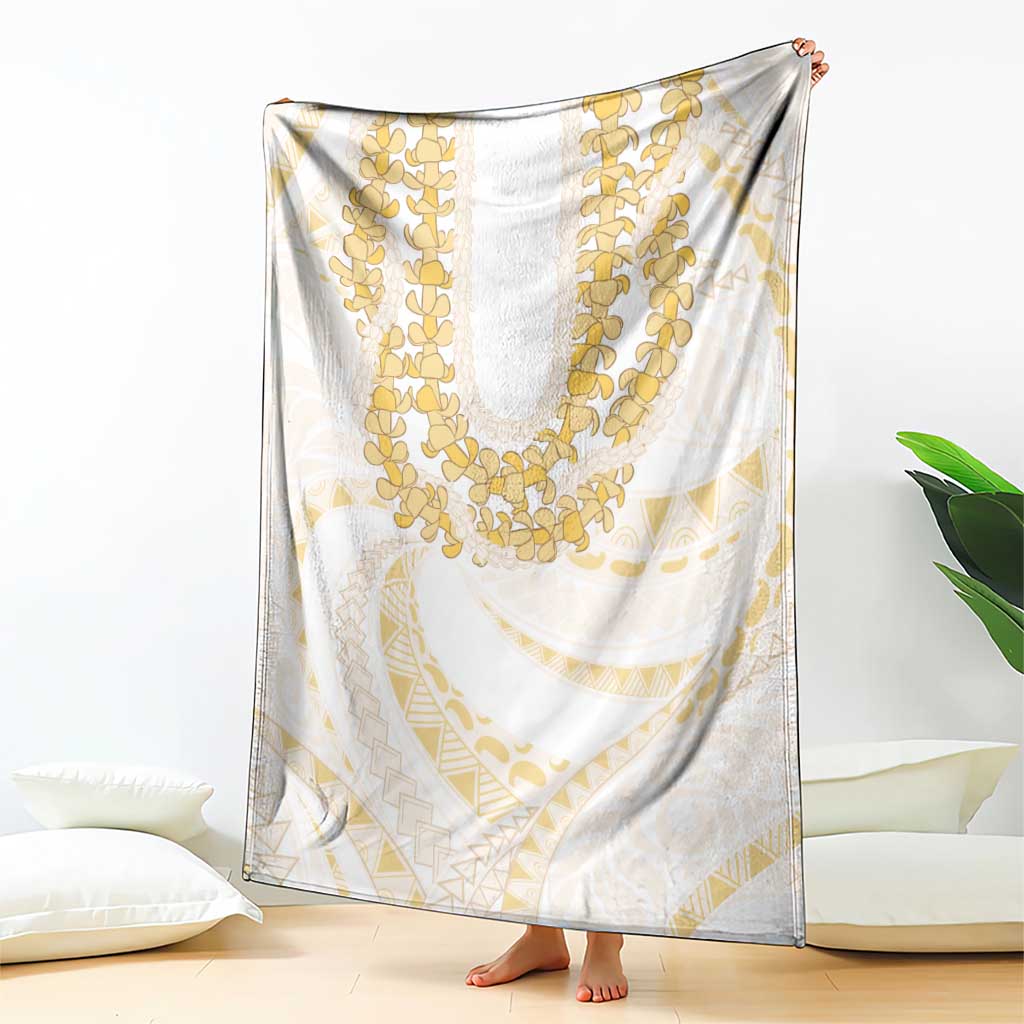 Aloha Lei Onaona Blanket Beige Hawaiian Tribal Pattern LT9 - Polynesian Pride