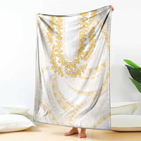 Aloha Lei Onaona Blanket Beige Hawaiian Tribal Pattern LT9 - Polynesian Pride