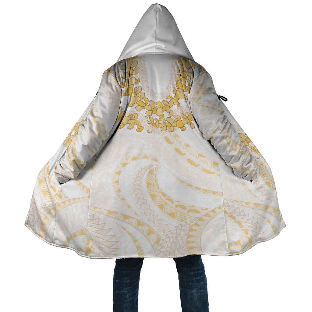 Aloha Lei Onaona Cloak Beige Hawaiian Tribal Pattern LT9 Unisex Beige - Polynesian Pride