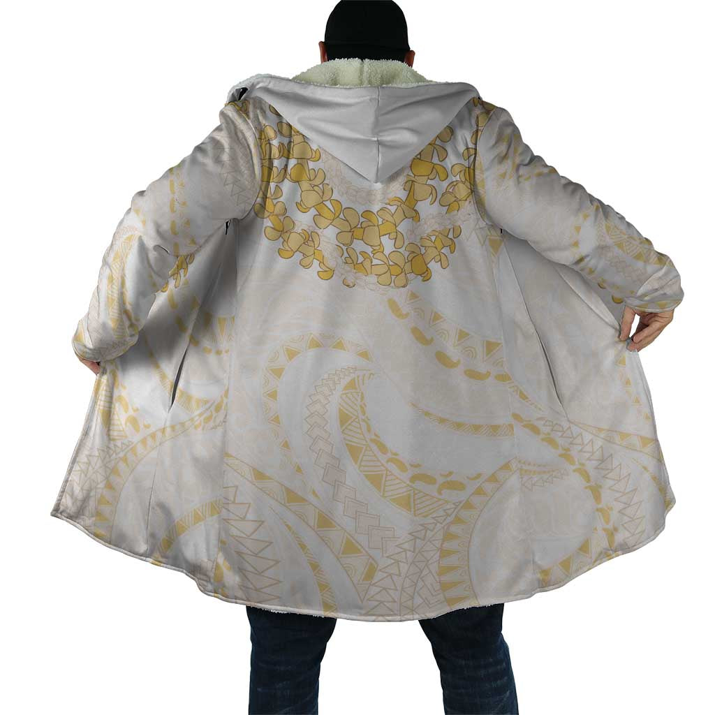 Aloha Lei Onaona Cloak Beige Hawaiian Tribal Pattern LT9 - Polynesian Pride