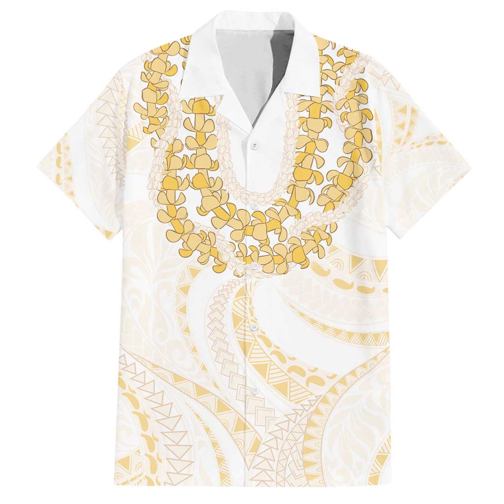 Aloha Lei Onaona Family Matching Long Sleeve Bodycon Dress and Hawaiian Shirt Beige Hawaiian Tribal Pattern
