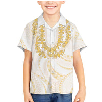 Aloha Lei Onaona Family Matching Mermaid Dress and Hawaiian Shirt Beige Hawaiian Tribal Pattern
