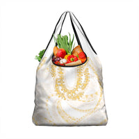 Aloha Lei Onaona Grocery Bag Beige Hawaiian Tribal Pattern LT9 1-pack One Size Beige - Polynesian Pride