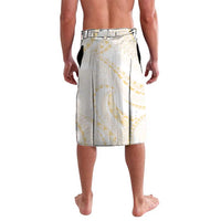 Aloha Lei Onaona Lavalava Beige Hawaiian Tribal Pattern