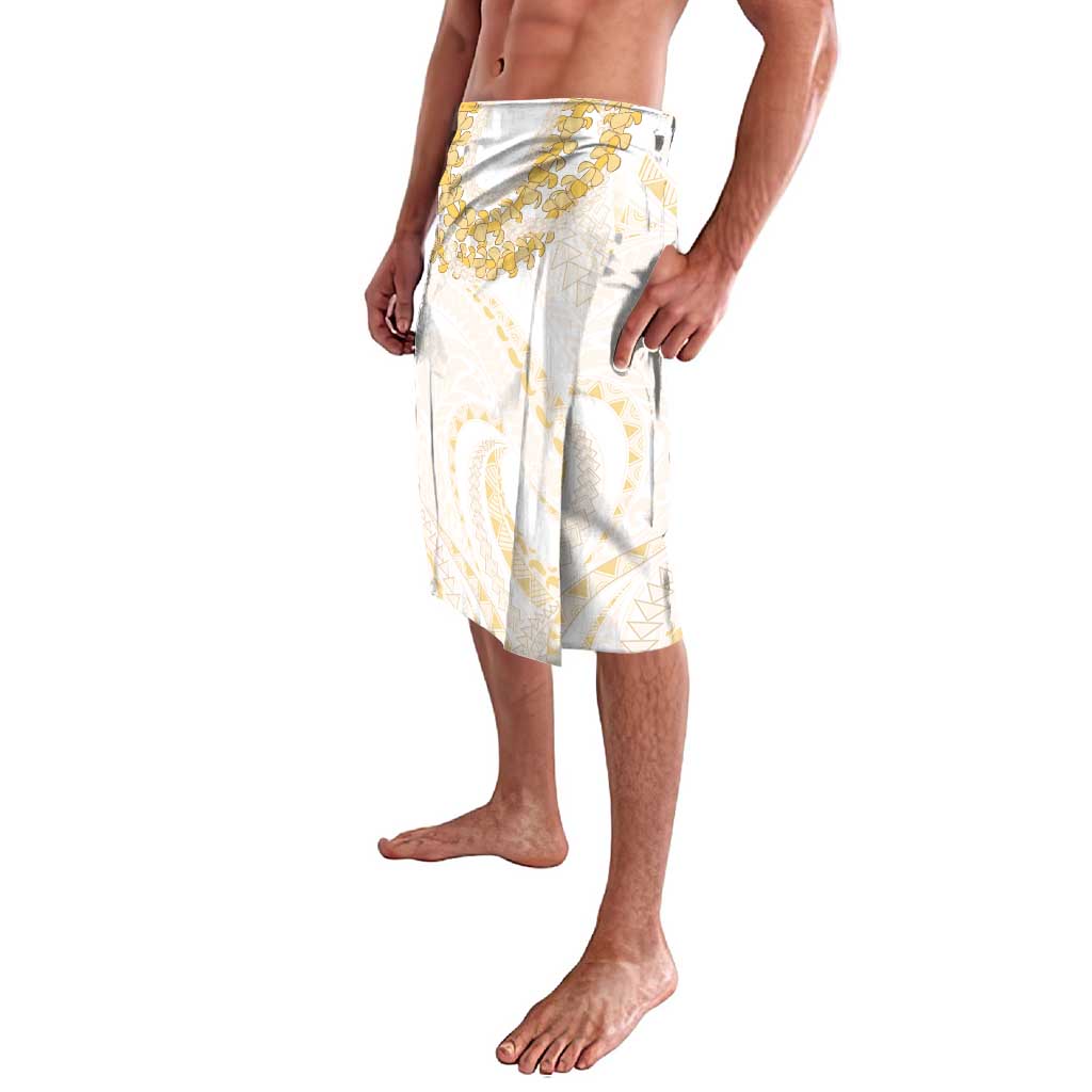 Aloha Lei Onaona Lavalava Beige Hawaiian Tribal Pattern