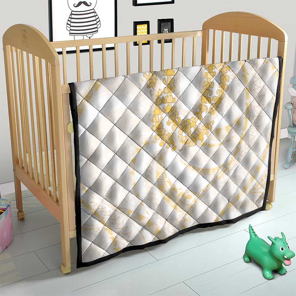 Aloha Lei Onaona Quilt Beige Hawaiian Tribal Pattern