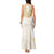 Aloha Lei Onaona Tank Maxi Dress Beige Hawaiian Tribal Pattern
