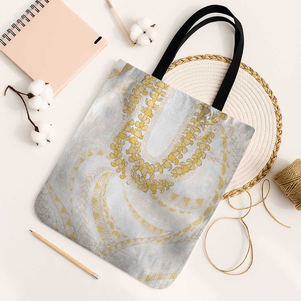 Aloha Lei Onaona Tote Bag Beige Hawaiian Tribal Pattern - Polynesian Pride