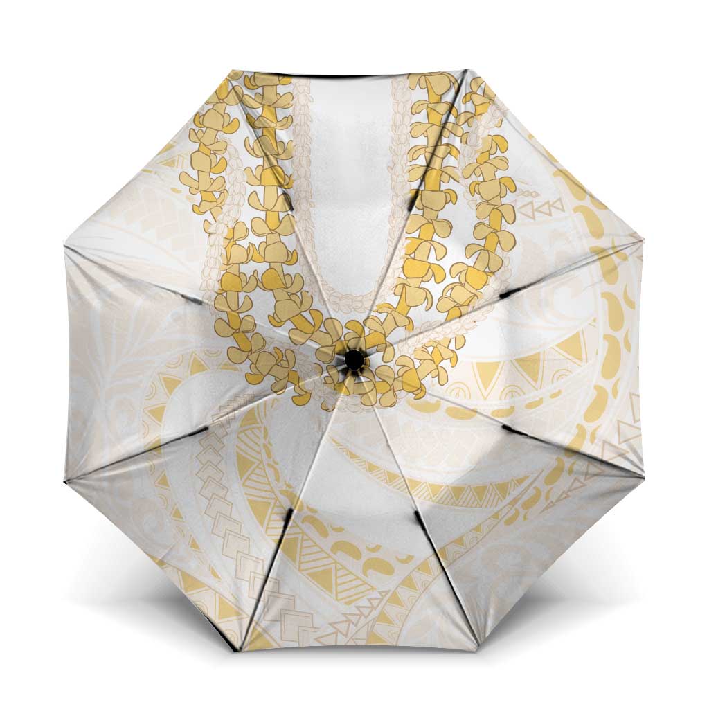 Aloha Lei Onaona Umbrella Beige Hawaiian Tribal Pattern LT9 One Size Folded 11.42 inch Opened Diameter 37.4 inch Beige - Polynesian Pride