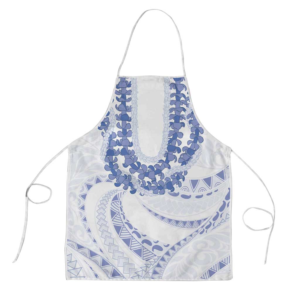 Aloha Lei Onaona Apron Navy Blue Hawaiian Tribal Pattern LT9 Blue - Polynesian Pride