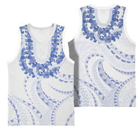 Aloha Lei Onaona Basketball Jersey Navy Blue Hawaiian Tribal Pattern LT9 - Polynesian Pride
