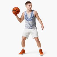 Aloha Lei Onaona Basketball Jersey Navy Blue Hawaiian Tribal Pattern LT9 - Polynesian Pride