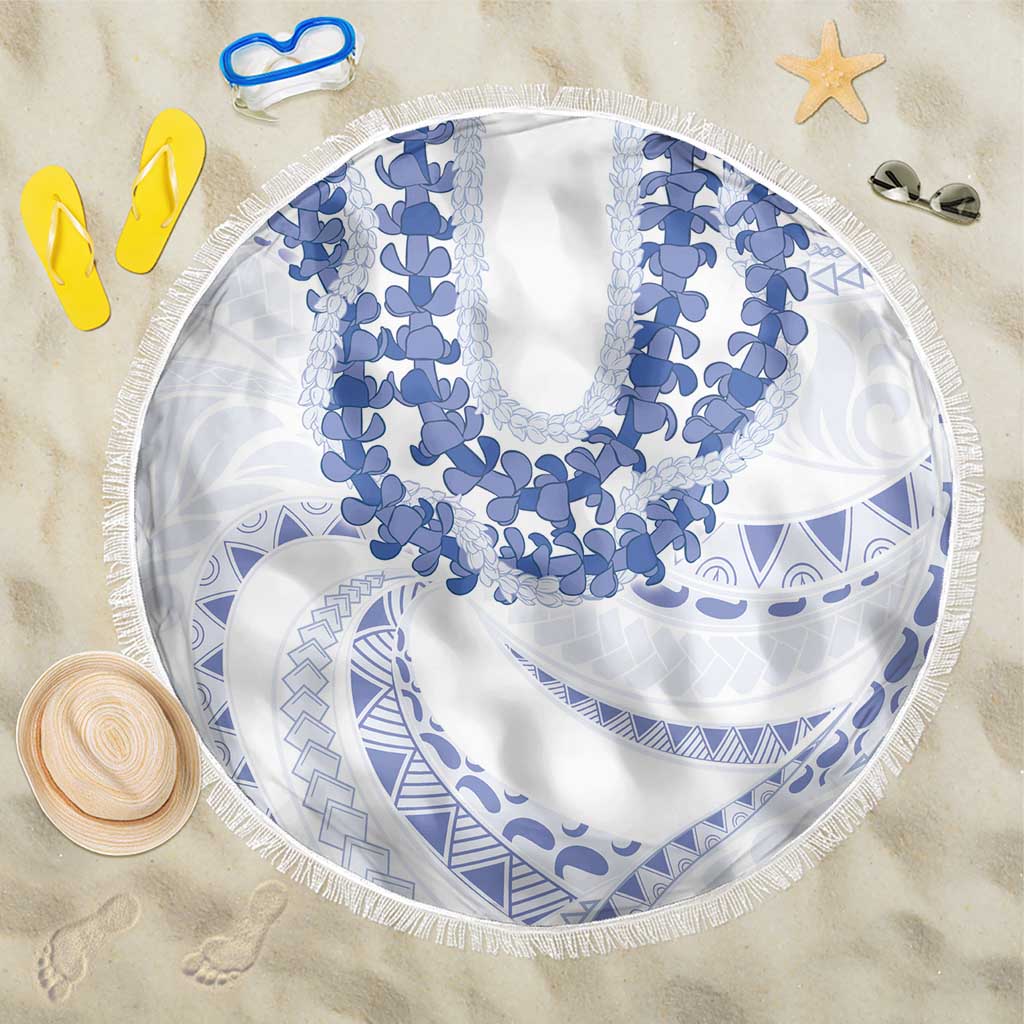 Aloha Lei Onaona Beach Blanket Navy Blue Hawaiian Tribal Pattern LT9 One Size 150cm Blue - Polynesian Pride