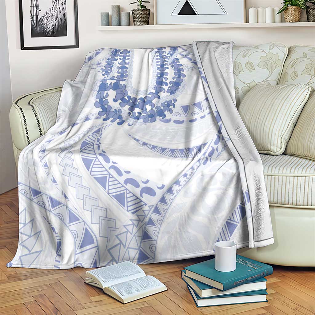 Aloha Lei Onaona Blanket Navy Blue Hawaiian Tribal Pattern LT9 Blue - Polynesian Pride