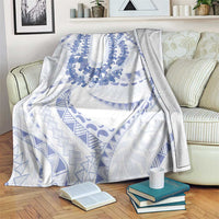 Aloha Lei Onaona Blanket Navy Blue Hawaiian Tribal Pattern LT9 Blue - Polynesian Pride