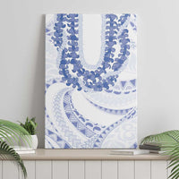 Aloha Lei Onaona Canvas Wall Art Navy Blue Hawaiian Tribal Pattern LT9 - Polynesian Pride
