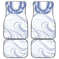 Aloha Lei Onaona Car Mats Navy Blue Hawaiian Tribal Pattern