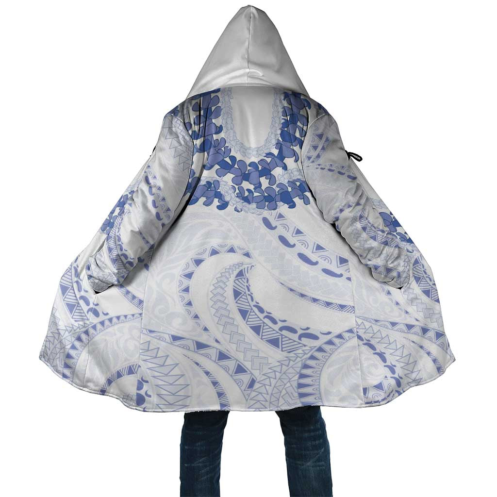 Aloha Lei Onaona Cloak Navy Blue Hawaiian Tribal Pattern LT9 Unisex Blue - Polynesian Pride