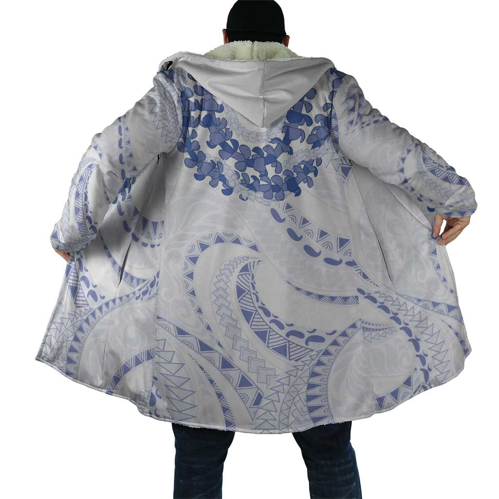 Aloha Lei Onaona Cloak Navy Blue Hawaiian Tribal Pattern LT9 - Polynesian Pride