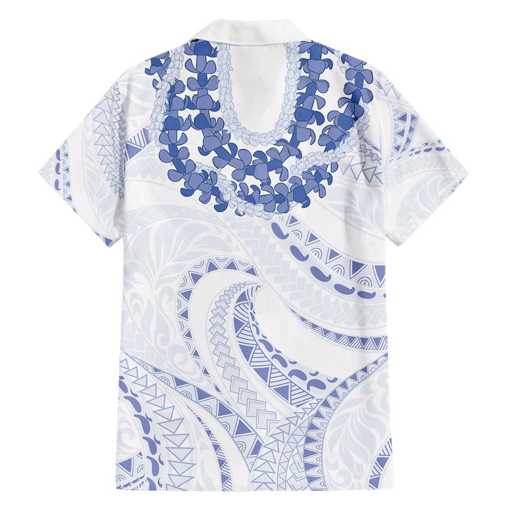 Aloha Lei Onaona Family Matching Summer Maxi Dress and Hawaiian Shirt Navy Blue Hawaiian Tribal Pattern