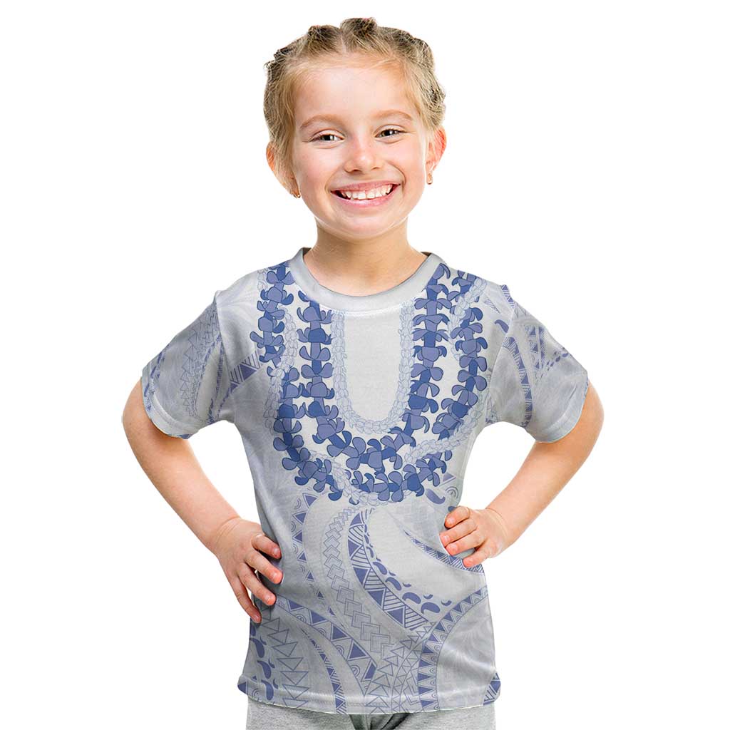 Aloha Lei Onaona Kid T Shirt Navy Blue Hawaiian Tribal Pattern