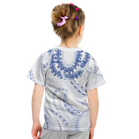Aloha Lei Onaona Kid T Shirt Navy Blue Hawaiian Tribal Pattern
