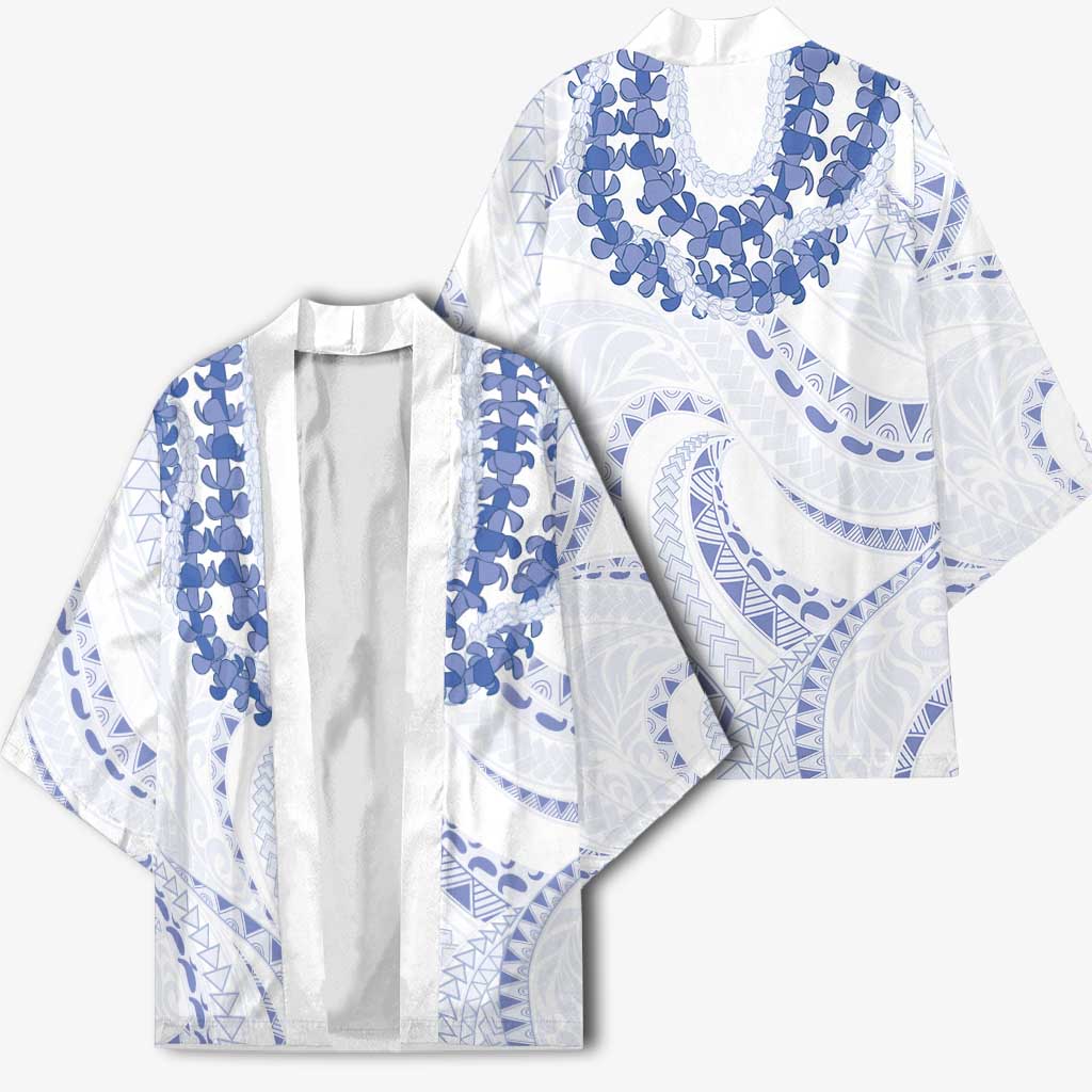 Aloha Lei Onaona Kimono Navy Blue Hawaiian Tribal Pattern LT9 - Polynesian Pride