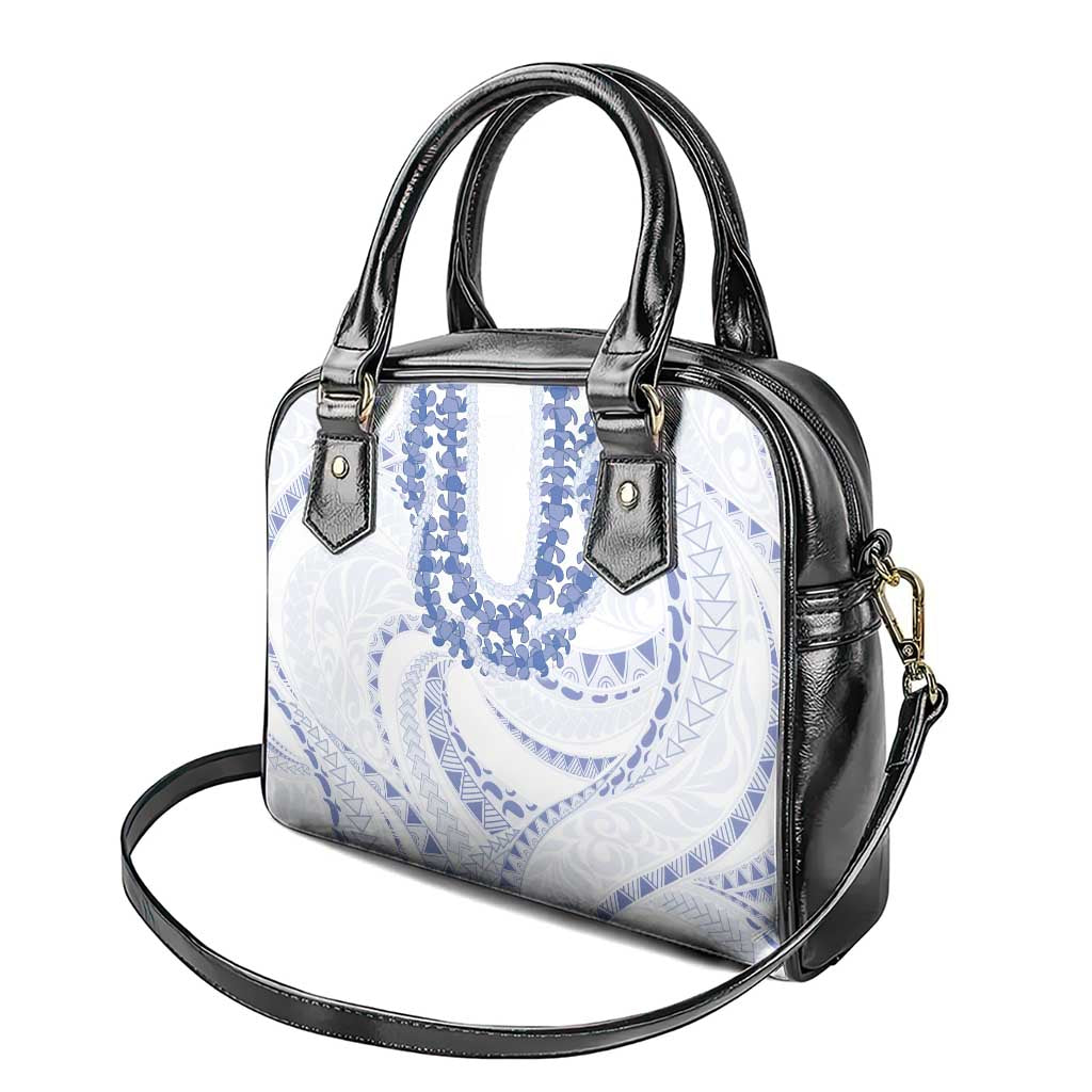 Aloha Lei Onaona Shoulder Handbag Navy Blue Hawaiian Tribal Pattern