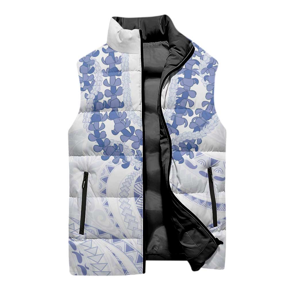 Aloha Lei Onaona Sleeveless Puffer Jacket Navy Blue Hawaiian Tribal Pattern LT9 - Polynesian Pride
