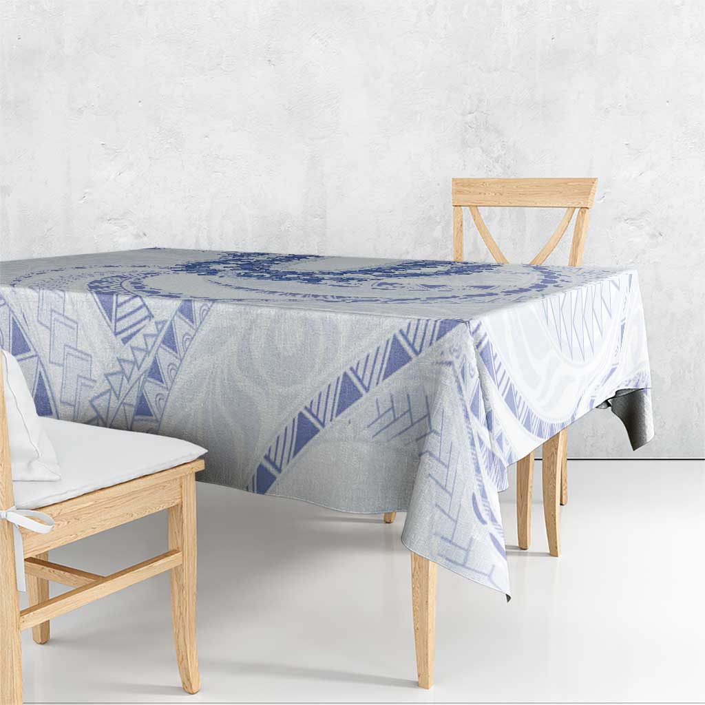Aloha Lei Onaona Tablecloth Navy Blue Hawaiian Tribal Pattern LT9 - Polynesian Pride