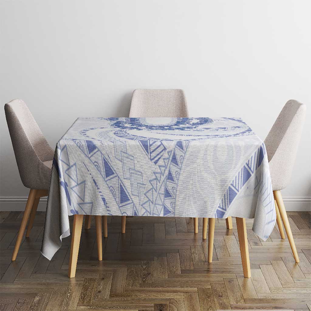 Aloha Lei Onaona Tablecloth Navy Blue Hawaiian Tribal Pattern LT9 - Polynesian Pride