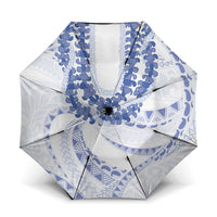 Aloha Lei Onaona Umbrella Navy Blue Hawaiian Tribal Pattern LT9 One Size Folded 11.42 inch Opened Diameter 37.4 inch Blue - Polynesian Pride